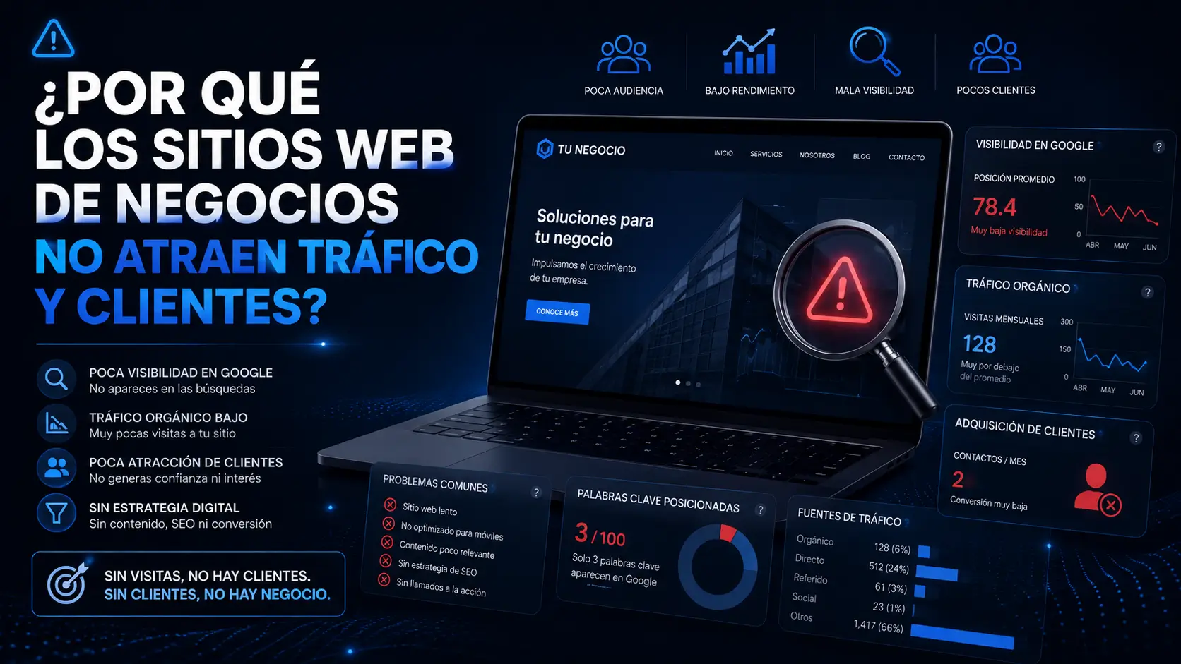 no atrae tráfico dark